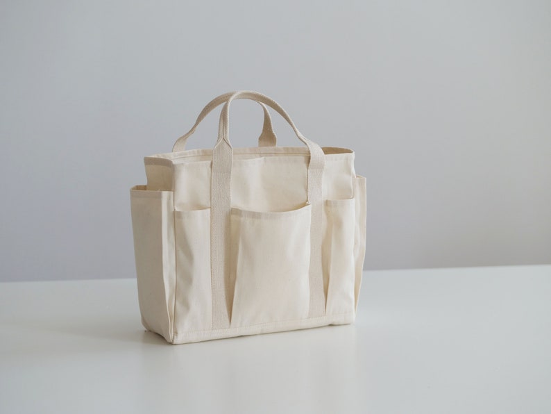 Multi-Pocket Grocery Tote ONE SIZE Sewing Pattern Shopping Bag Pattern PDF image 7