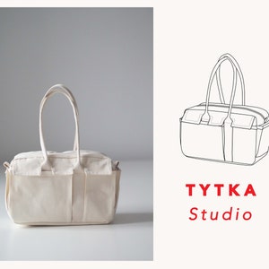 Utensilientasche | Canvas Tote | Schnittmuster | Tasche PDF Nähanleitung | EINE GRÖSSE
