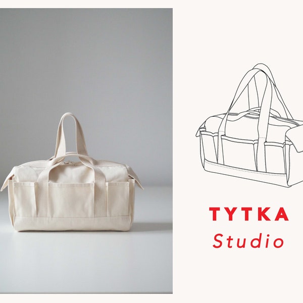 Traveller Bag | Canvas Bag | Traveller Duffle | Sewing Pattern | Bag PDF Pattern | TWO SIZES