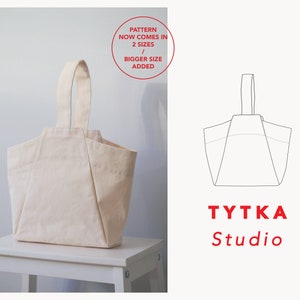 Tragetasche Schnittmuster | Taschennähen | Projekttasche | PDF Schnittmuster | Canvas Tragetasche Muster + Anleitung | 2 GRÖSSEN ERHÄLTLICH