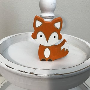 Wooden FOX Counter Sitter/Animal Lover Gift