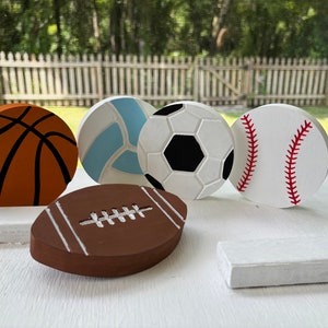 SOCCER Football Baseball Football - BALL/Sports balls, tiered tray Sports decor