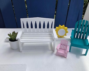 Park bench, Adirondack BEACH CHAIR Decoration