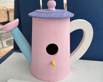 FARMHOUSE Wood Watering Can Birdhouse