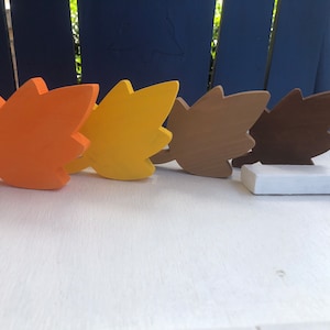 Wood leaves, fall decor
