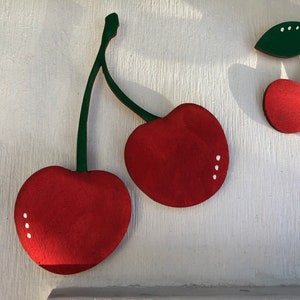 CHERRY lovers WOOD Magnets image 4