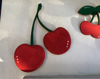 CHERRY lovers WOOD Magnets