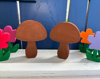 Wooden MUSHROOMS, wood decor, mushroom lover