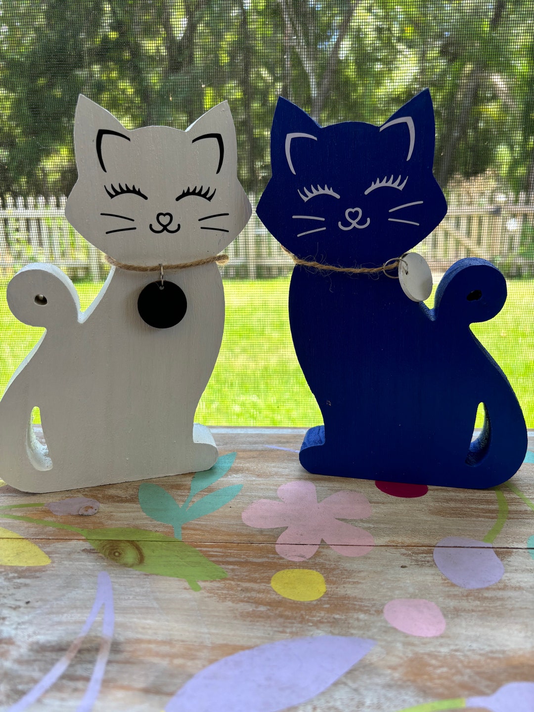Wood Cats/kitties, Rustic CATS Farmhouse Tiered Tray Counter / Decor - Etsy
