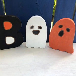 Boo set signs / Wood / BOO with ghosts SET decor