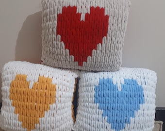 Decorative Heart Pillow Kids Nursery Throw Pillow,
