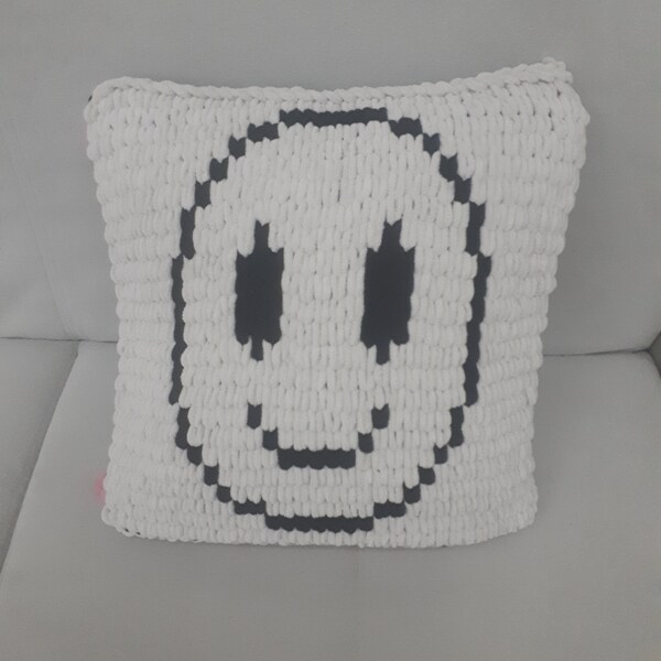 Smiley Face Pillow Etsy