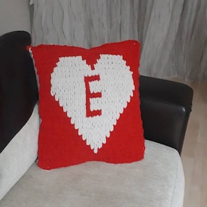 Almohada de corazón de punto, regalo personalizado, regalo de cumpleaños para niños, propuesta de matrimonio o regalo de aniversario, regalo de almohada para mamá, papá, sus seres queridos