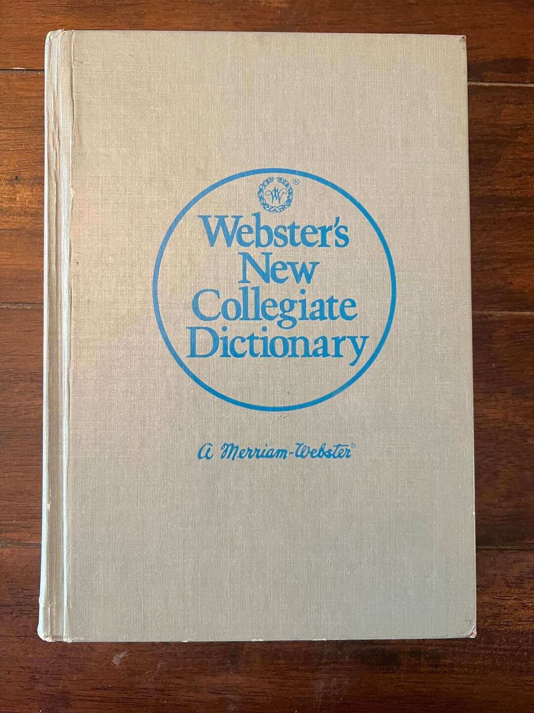 1977 Webster’s New Collegiate Dictionary Merriam Vintage Book Gray With ...