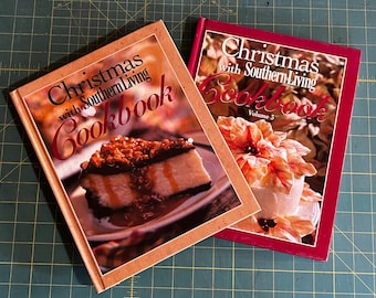 1997-1999 Christmas with Southern Living Cookbook by Oxmoor House Vintage Hardcover Book