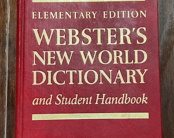 1966 Elementary Edition Webster’s New World Dictionary and Student Handbook