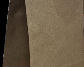 Kraft Craft Brown Paper Bags Made in USA Reusable Recyclable Compostable 100% Recycled Paper QUANTITY of 20