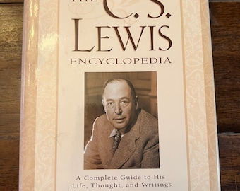 2000 The C.S. Lewis Encyclopedia | A Complete Guide to His Life, Thought and Writings | Vintage | Christian | Hardcover | White Gold