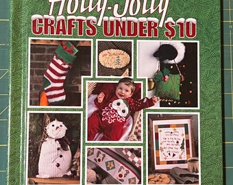 1999 Holly Jolly Crafts Under 10 by Leisure Arts Clever Crafter Series Vintage Craft Book