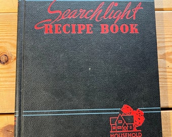 1946 The Household Searchlight Recipe Book Hardback Vintage Cookbook
