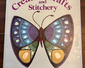 1976 Better Homes and Garden Creative Crafts and Stitchery Embroidery Weaving Crochet Knit Needlepoint Applique Hardcover Vintage Craft Book