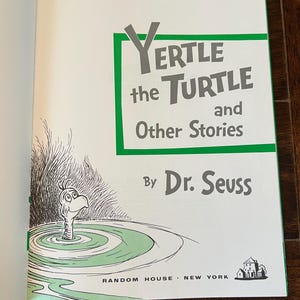 1986 Yertle the Turtle and Other Stories by Dr. Seuss Hardcover Vintage ...