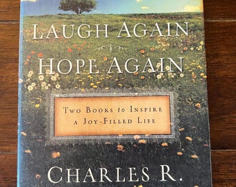 1992 1996 Laugh Again Hope Again by Charles R. Swindoll Two Books in One to Inspire a Joy-Filled Life Softcover Vintage Christian Book