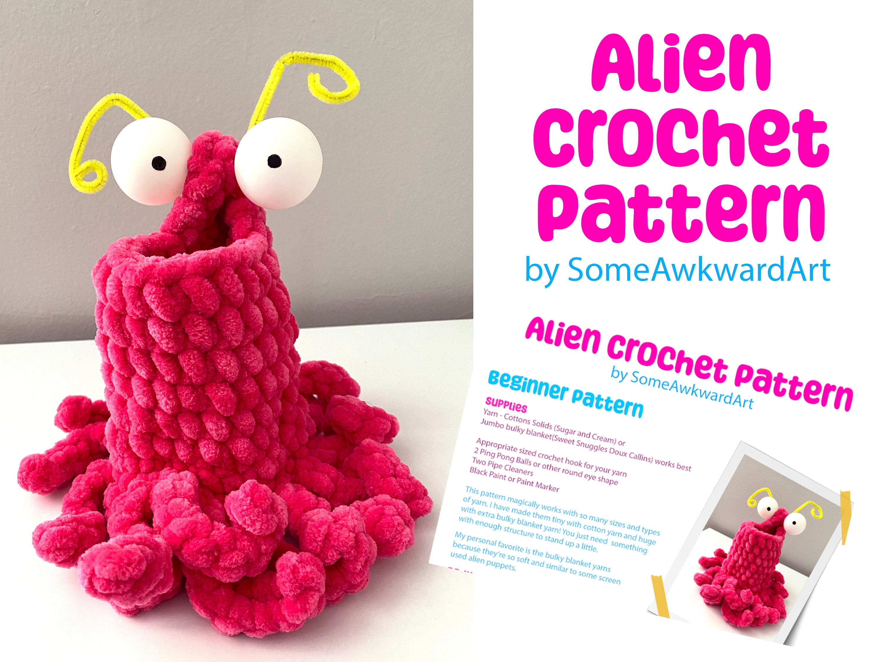 18 Crochet Space Patterns EBOOK PDF Amigurumi Crochet Patterns Beginner  Easy Simple Basic Yarn Book Bundle Sun Moon Stars Spaceship Alien -   Australia