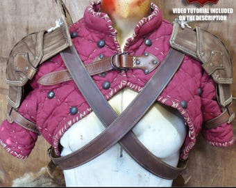 Shoulder pad leather pattern | LARP Warrior | DIY Instructions