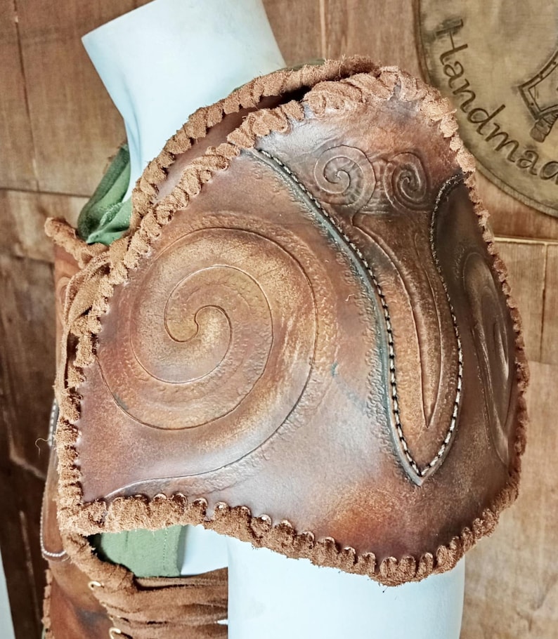 Woman Armor Leather Pattern | Female Druid LARP | Patterns & Instructions image 10