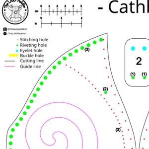 Woman Armor Leather Pattern | Female Druid LARP | Patterns & Instructions image 14