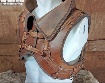 Leather armor pattern | LARP warrior | Easy to make leatherworking instructions