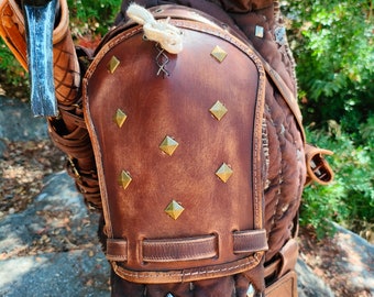 Witcher LARP armour shoulder leather armor