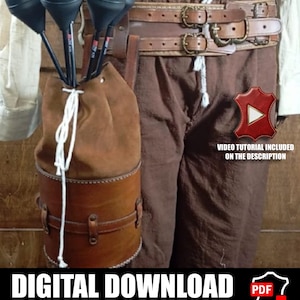 Quiver Leather Pattern | Crossbow LARP | Patterns & Instructions