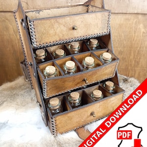 Leather alchemy set LARP Easy to make leatherworking instructions PDF