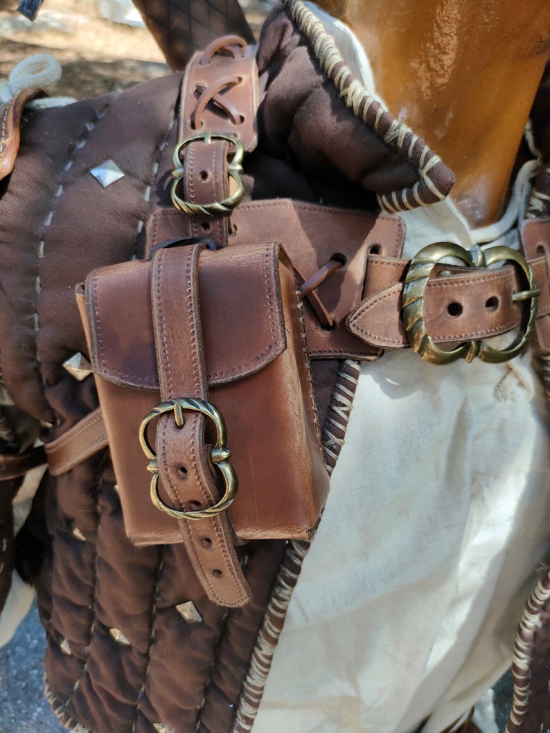 Witcher LARP Medieval Leather Belt Case - Etsy
