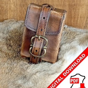 Leder Gürteltasche PDF Ledertasche LARP Rollenspiel Do it Yourself Anleitung