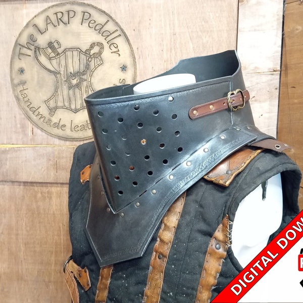 PDF-patroon van leren middeleeuws kloofharnas met instructies