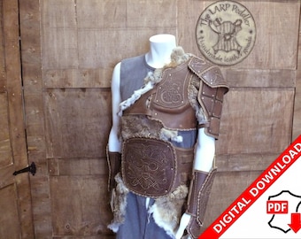 Leather Viking Armor Cuirass Pattern: DIY Medieval LARP (PDF)