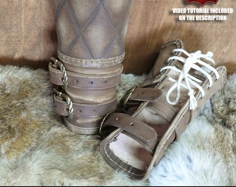 Leather bracers pattern | LARP Warrior | Easy to make with instructions