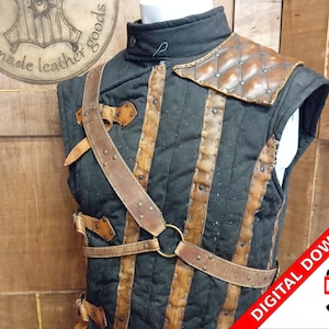 Leather pattern DIY Witcher LARP leather baldric rogue chest belt fantasy roleplay warrior holster