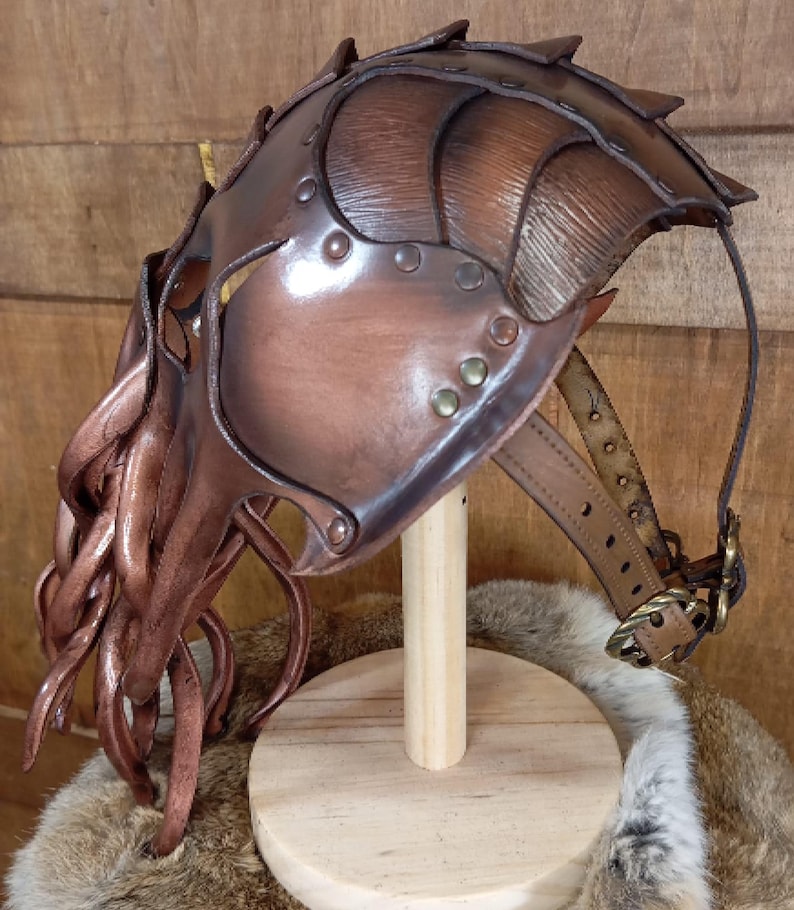 Cthulhu Mask Leather Pattern | Kraken Cultist | Pattern & Instructions image 2