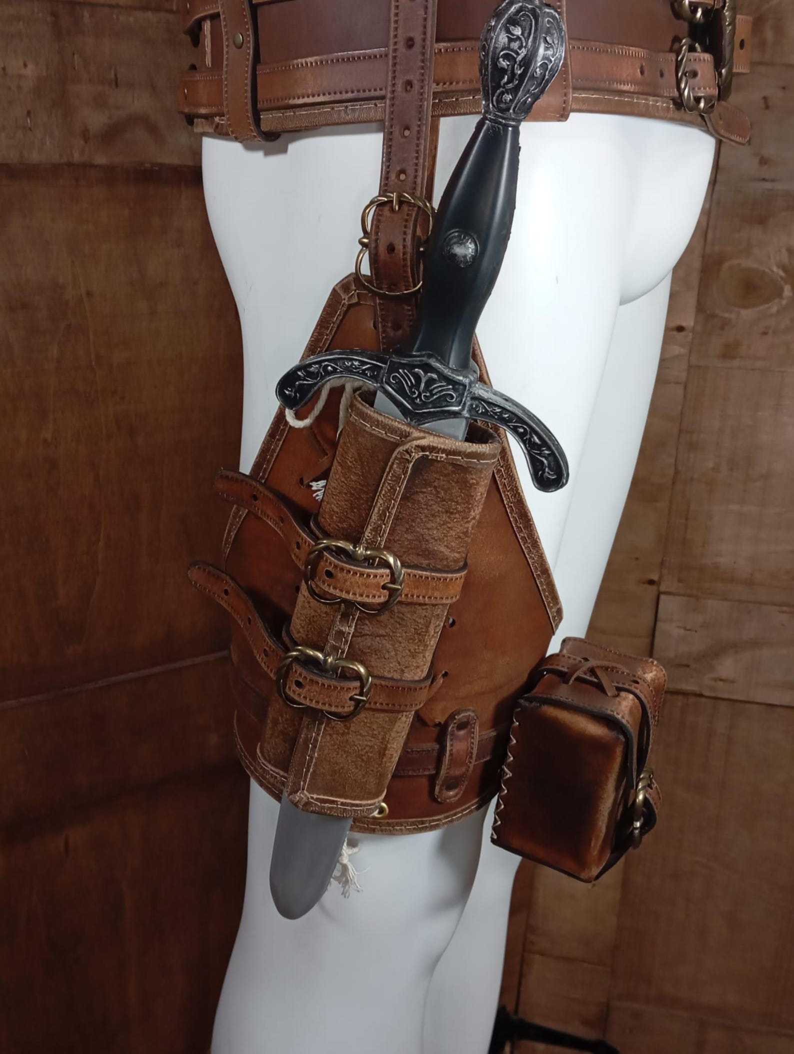Leather Sheath Pattern PDF Dagger Holster LARP Roleplay Medieval Do It ...