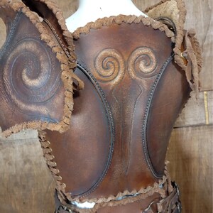 Female Armor Leather Pattern | Druid LARP | Pattern & Instructions image 4