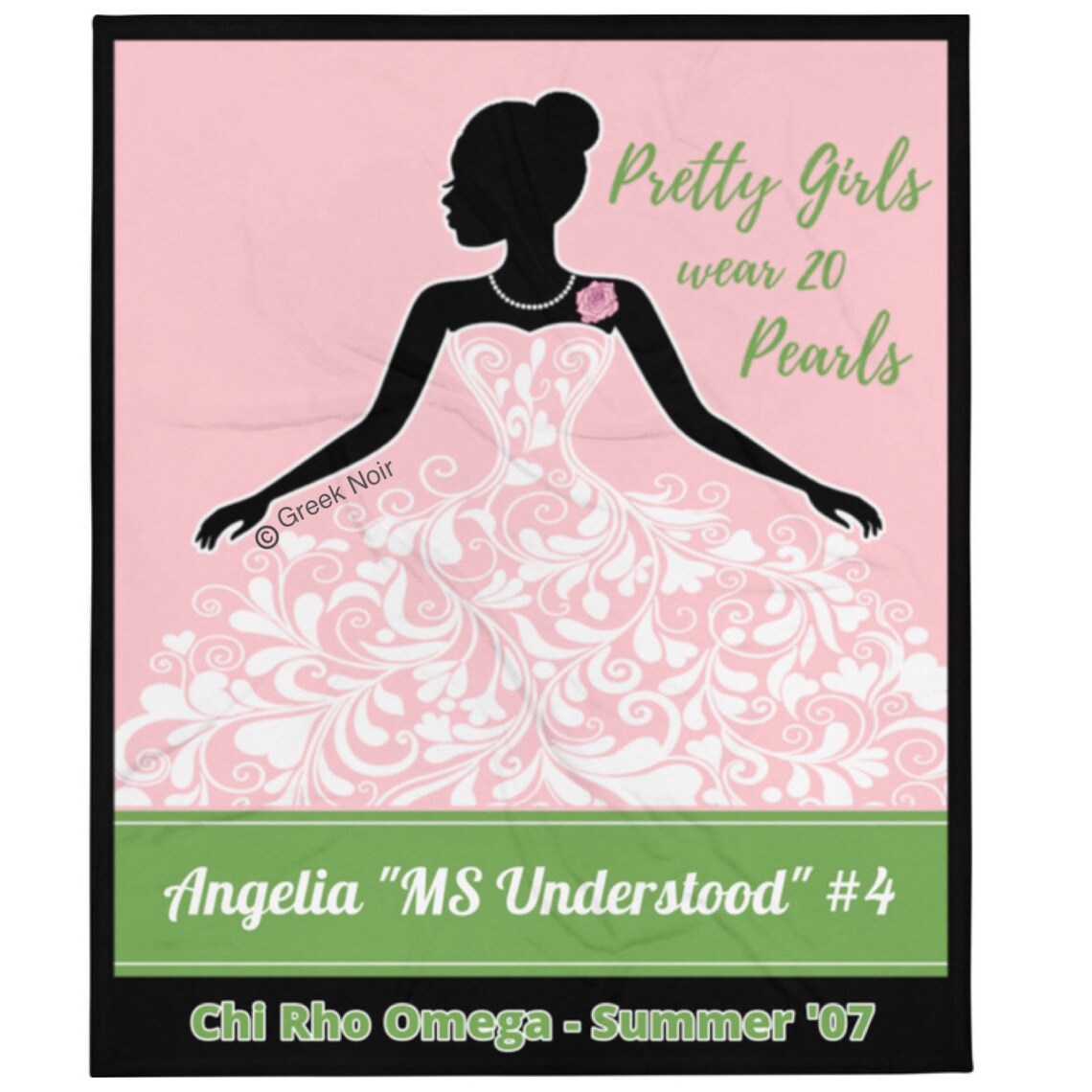 AKA Blanket 50 x 60 Personalized Heirloom Etsy