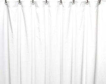 Extra Long & Extra Wide Premium Vinyl Shower Curtain Liner 108W x 95L - White