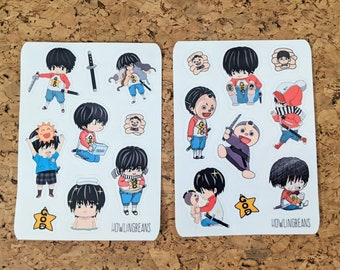 Kotaro Lives Alone | Sticker Sheets (2 Designs) | Vinyl Decal Glossy Stickers