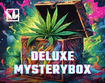 Mystery Box Deluxe - 420 Zubehör für Stoner | Kiffer Set | Weed Lover Box | Geschenk für Kiffer