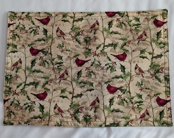 Christmas Cardinal Rectangular Placemat Sets