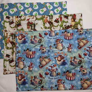 Snowmen  Rectangular Placemat Sets